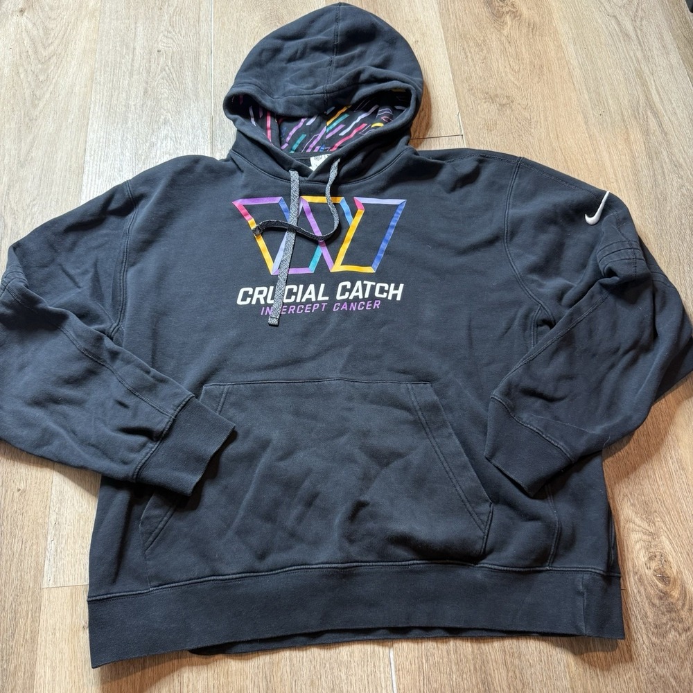 Washington‎ Commanders Nike NFL On Field Club Fleece Sweatshirt Men's Cancer